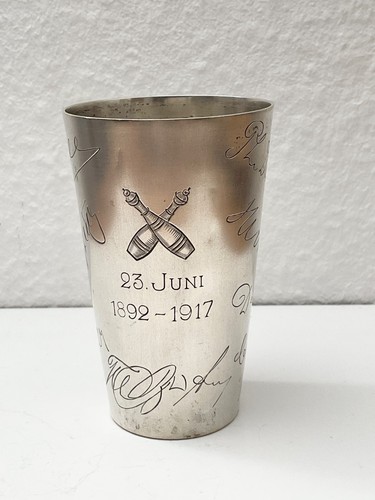 800 silber becher kegelverein - becher,