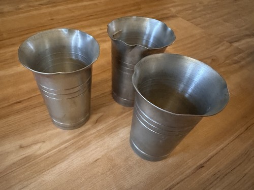 Zinnbecher set - 3x,