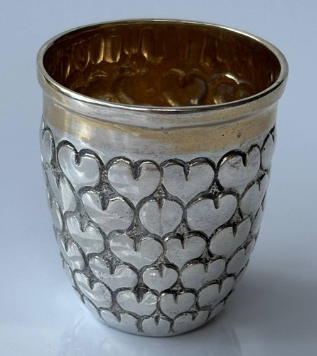 800 silber herzbecher adam - silber,
