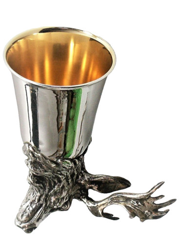 Jagdbecher elch 800er silber - elch,