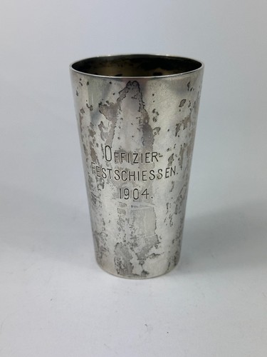 Antiker silber becher offizier - becher,