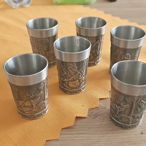 Teilige zinnbecher - 6,