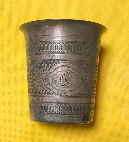Becher antiker silberbecher - becher,