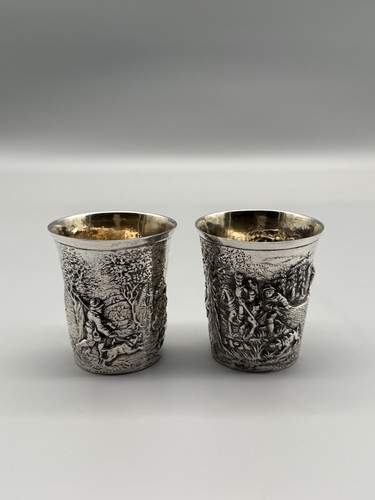 Paar becher 800er silber - paar,