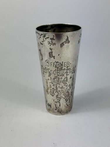 Antiker silber becher - silber, offizier