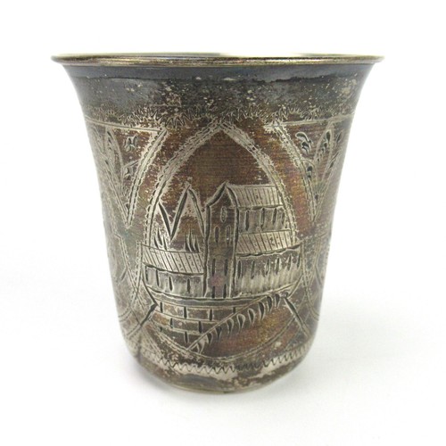 Russischer becher aus silber - becher,