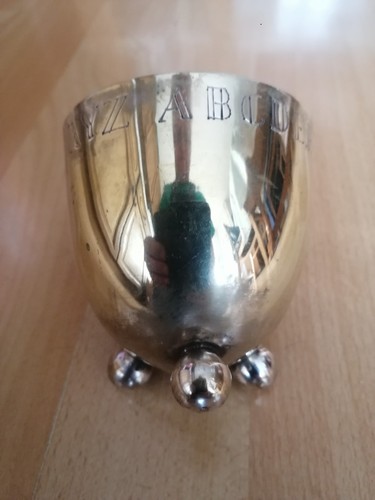Becher versilbert vergoldet - becher,