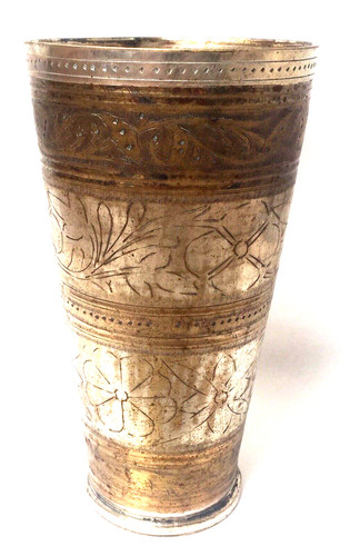 Alte messing becher vase - alte,