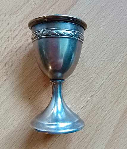 Antiker eierbecher silber - eierbecher, /
