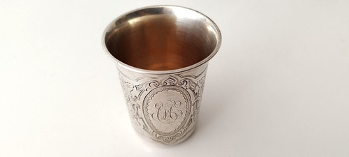 Antiker becher silber - antiker, um